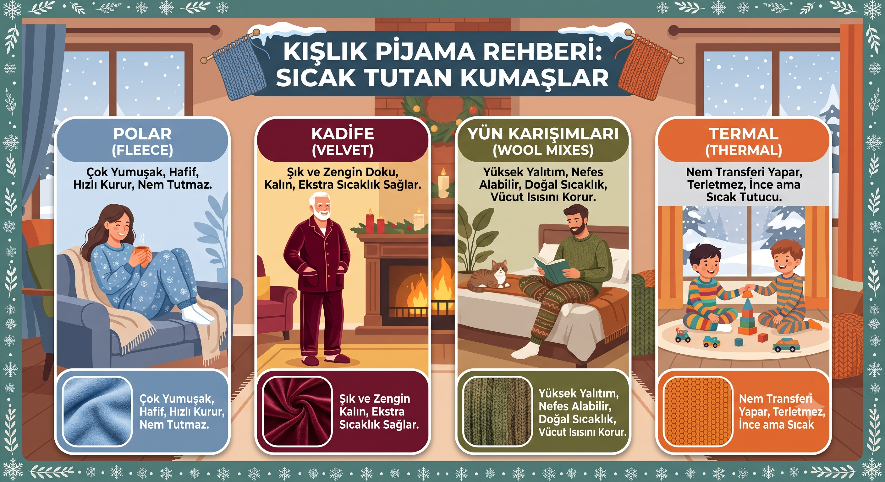 Kışlık Pijama Rehberi: Sıcak Tutan Kumaşlar